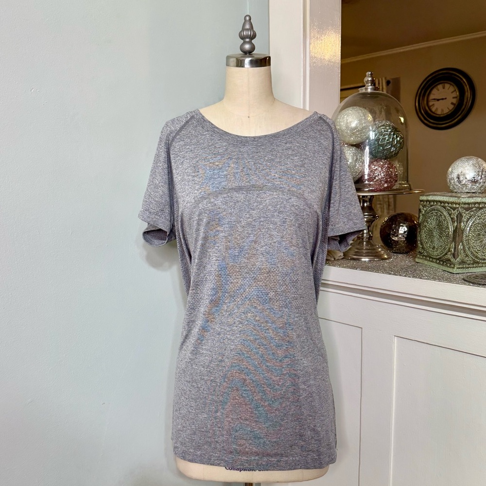 Lululemon Swiftly Tech 2.0 Short Sleeve Shirt Shirt Slate Gray Size 16 - Picture 6 of 11